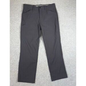 Orvis Classic Tech Tek Pants Mens 36x30 (Fits 37x29) Gray Flat Front Pockets